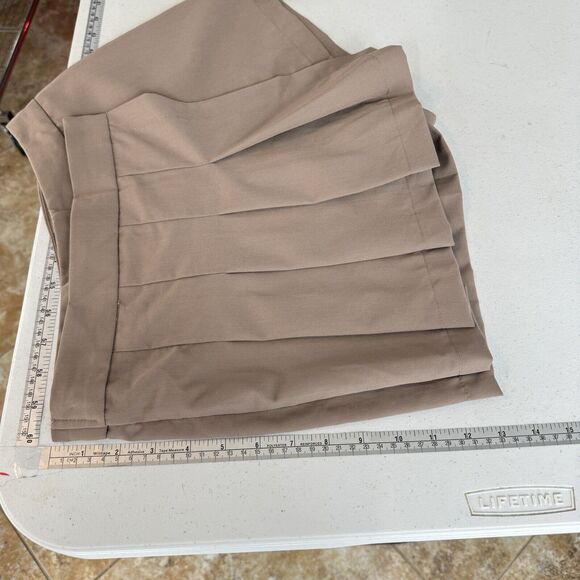 PacSun Pleated Skort Size S Brown Mini Academia Schoolgirl Goth Grunge Stretch - Picture 5 of 9